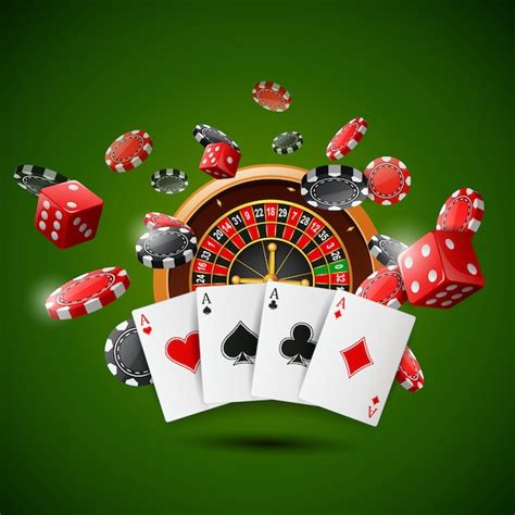 A coroa e os dados de fichas de poker
